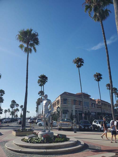 Ben Carlson Statue, Balboa Peninsula, Newport Beach, California, August 5, 2024