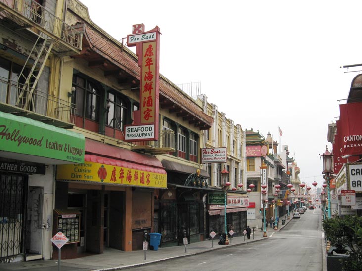 West Side of Grant Avenue Between California and Sacramento Streets, Chinatown, San Francisco, California