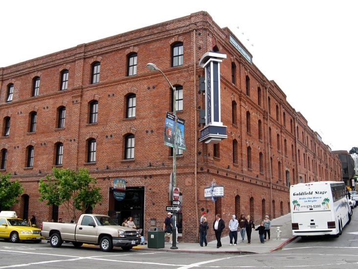 Hyde Street and Jefferson Street, SE Corner, San Francisco Maritime National Historical Park, Fisherman's Wharf, San Francisco, California