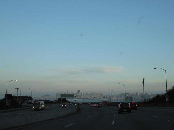 Driving Southbound Across The Golden Gate Bridge, San Francisco, California, March 17, 2010