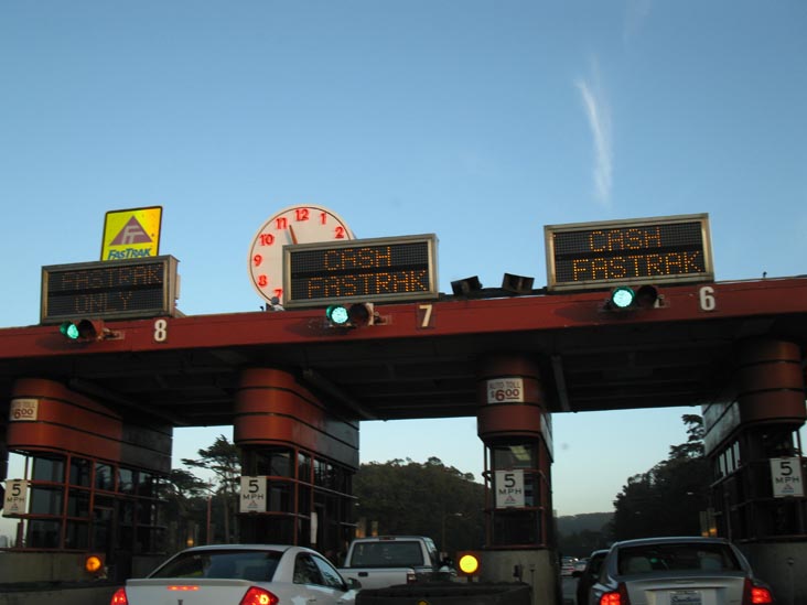 Driving Southbound Across The Golden Gate Bridge, San Francisco, California, March 17, 2010