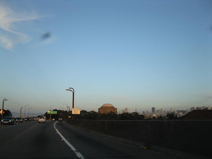 Driving Southbound Across The Golden Gate Bridge, San Francisco, California, March 17, 2010