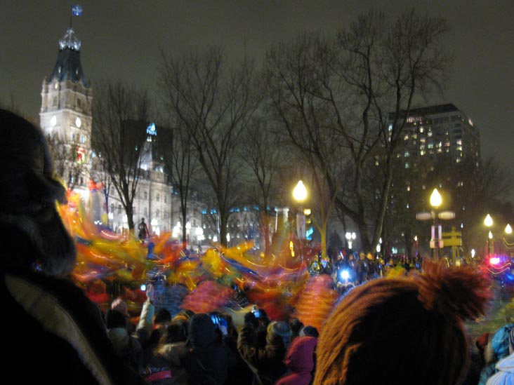 Night Parade, Grande Allée, 2010 Carnaval de Québec (Quebec Winter Carnival), Québec City, Canada, February 13, 2010