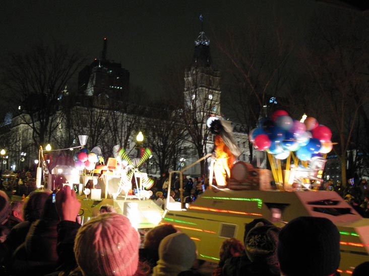 Night Parade, Grande Allée, 2010 Carnaval de Québec (Quebec Winter Carnival), Québec City, Canada, February 13, 2010