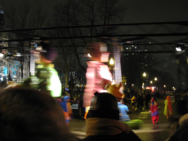 Night Parade, Grande Allée, 2010 Carnaval de Québec (Quebec Winter Carnival), Québec City, Canada, February 13, 2010