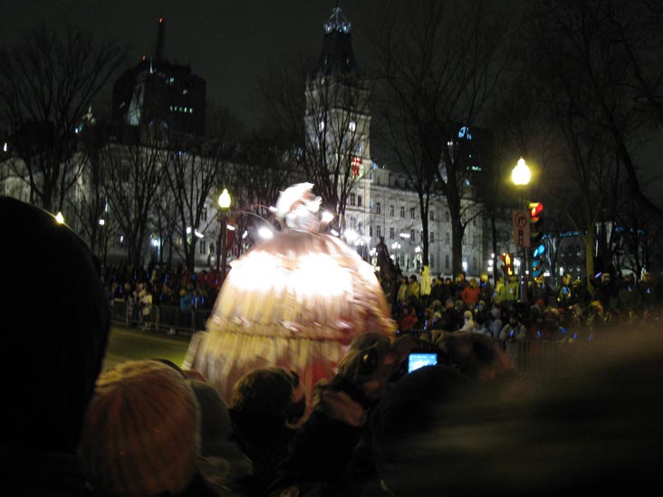 Night Parade, Grande Allée, 2010 Carnaval de Québec (Quebec Winter Carnival), Québec City, Canada, February 13, 2010