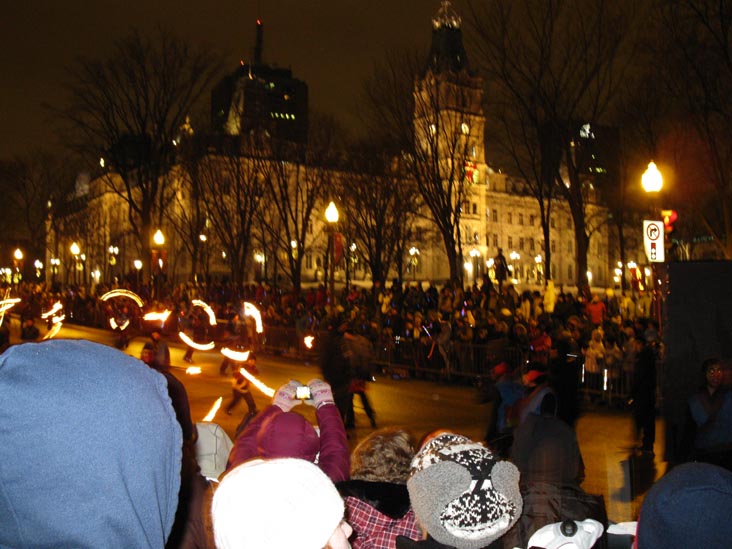 Night Parade, Grande Allée, 2010 Carnaval de Québec (Quebec Winter Carnival), Québec City, Canada, February 13, 2010