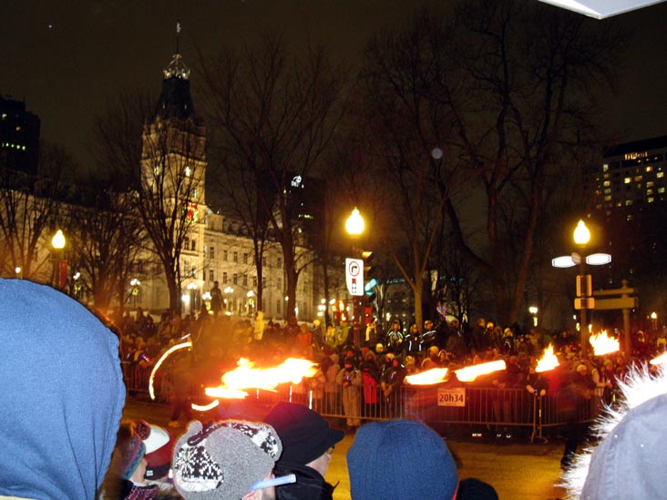 Night Parade, Grande Allée, 2010 Carnaval de Québec (Quebec Winter Carnival), Québec City, Canada, February 13, 2010