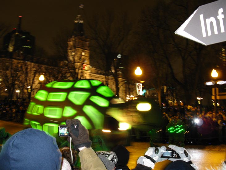 Night Parade, Grande Allée, 2010 Carnaval de Québec (Quebec Winter Carnival), Québec City, Canada, February 13, 2010