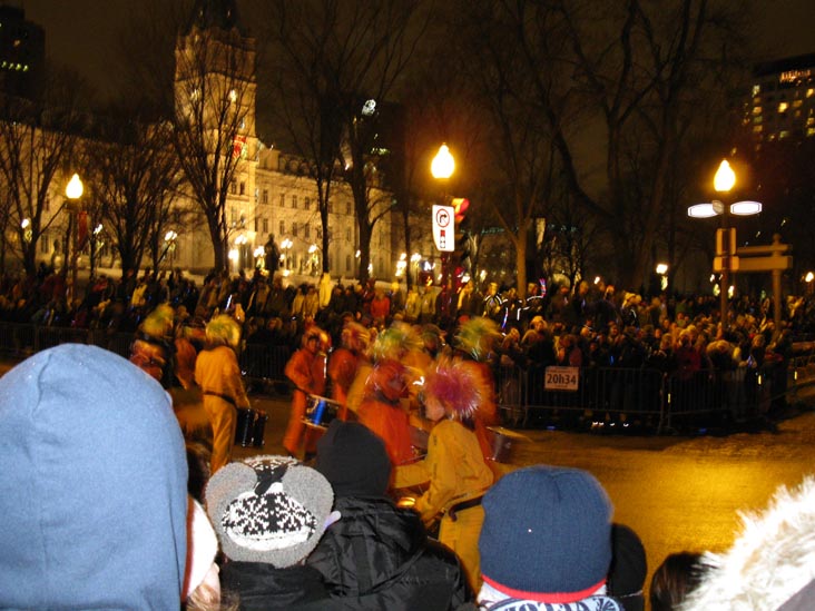 Night Parade, Grande Allée, 2010 Carnaval de Québec (Quebec Winter Carnival), Québec City, Canada, February 13, 2010