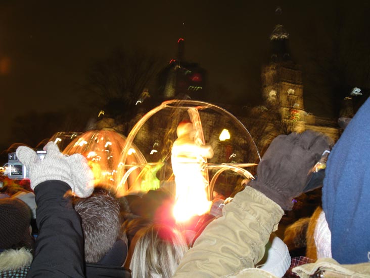 Bonhomme Float, Night Parade, Grande Allée, 2010 Carnaval de Québec (Quebec Winter Carnival), Québec City, Canada, February 13, 2010