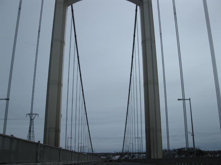 Pont Pierre-Laporte/Pierre Laporte Bridge Between Québec City and Lavis, Québec, Canada, February 14, 2010