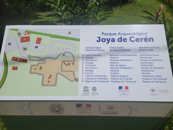 Site Map, Parque Arqueológico Joya de Cerén, El Salvador, August 14, 2024