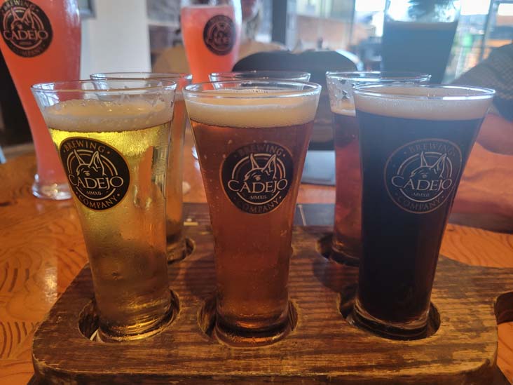 Beer Flight, Cadejo Brewing Company, San Salvador, El Salvador, August 14, 2024