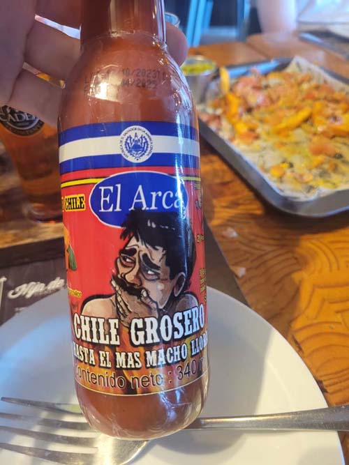 El Arca Hot Sauce, Cadejo Brewing Company, San Salvador, El Salvador, August 14, 2024