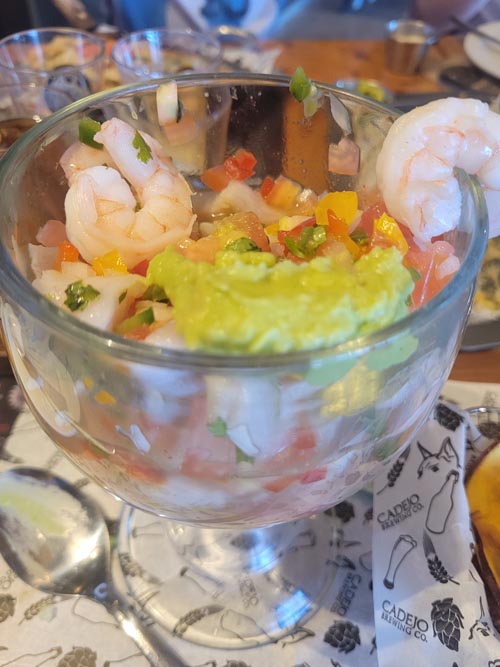 Ceviche, Cadejo Brewing Company, San Salvador, El Salvador, August 14, 2024