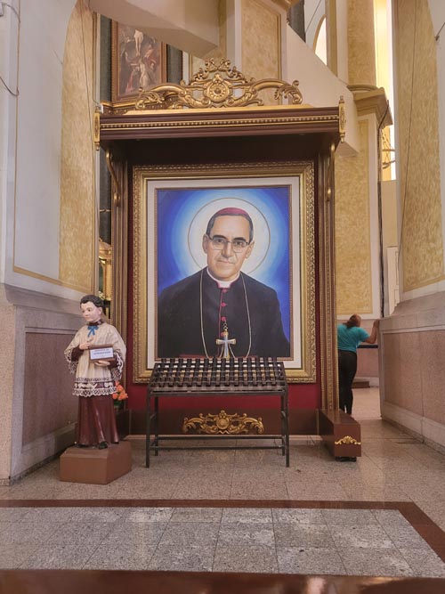 Óscar Romero Portrait, Catedral Metropolitana de San Salvador/Metropolitan Cathedral of San Salvador, Centro Histórico, San Salvador, El Salvador, August 7, 2024