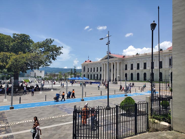 Looking Out Onto Plaza Barrios From Catedral Metropolitana de San Salvador/Metropolitan Cathedral of San Salvador, San Salvador, El Salvador, August 7, 2024