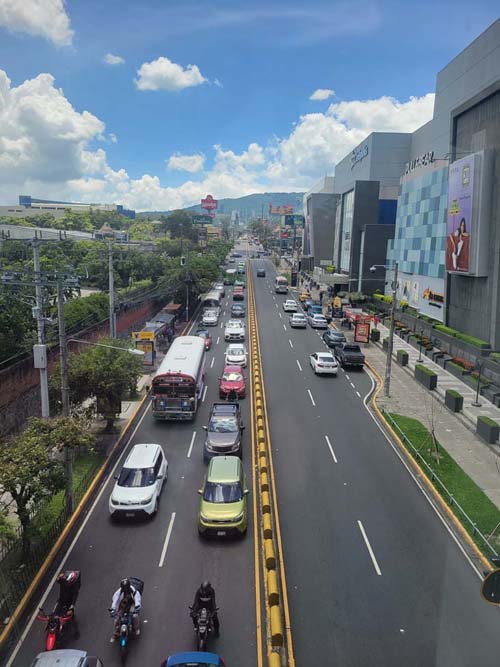 View From Millennium Plaza Skyway Connector, Centro Comercial Galerias, San Salvador, El Salvador, August 15, 2024