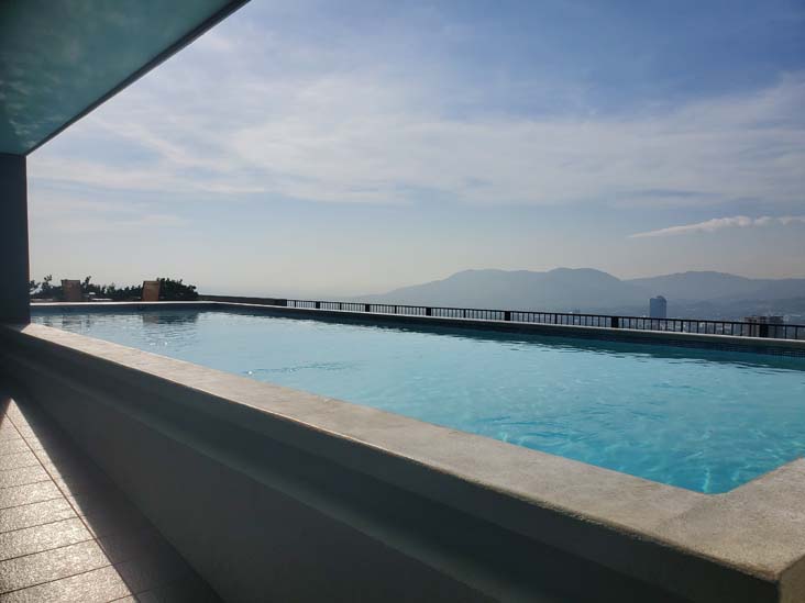 Swimming Pool, Rooftop, Altos Tower, Alameda Juan Pablo II, San Salvador, El Salvador, August 16, 2024