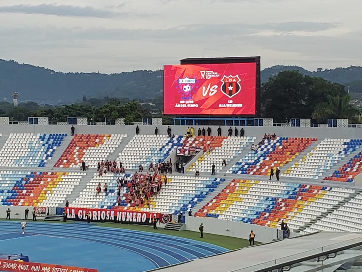 Alajuelense Supporters' Section, Luis Angel Firpo vs. Alajuelense, Estadio Nacional Jorge "El Mágico" González, San Salvador, El Salvador, August 7, 2024