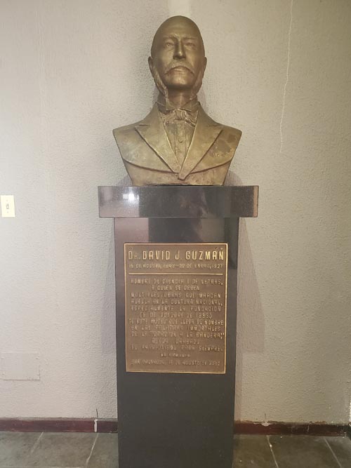 Dr. David J. Guzmán Bust, Museo Nacional de Antropología (MUNA), San Salvador, El Salvador, August 15, 2024