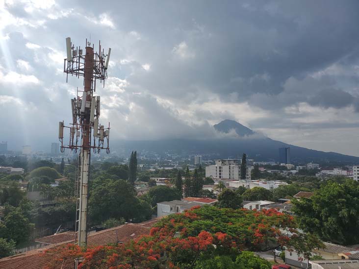 San Salvador Volcano, View From San Francisco Tower, Calle Los Castaños, San Salvador, El Salvador, August 6, 2024