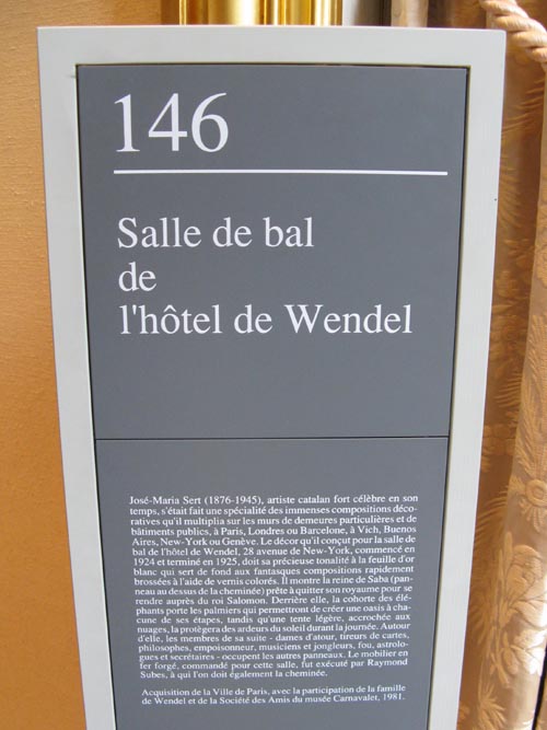 Salle de Bal de l'Hôtel de Wendel, Musée Carnavalet, 23, Rue de Sévigné, 3e Arrondissement, Paris, France