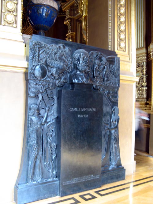 Camille Saint-Saëns Sculpture, Palais Garnier, Place de l'Opéra, 9e Arrondissement, Paris, France