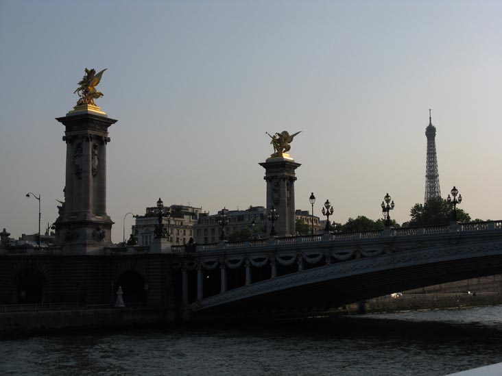 Pont Alexandre III, Eiffel Tower, Bateaux-Mouches Sightseeing Cruise, River Seine, Paris, France