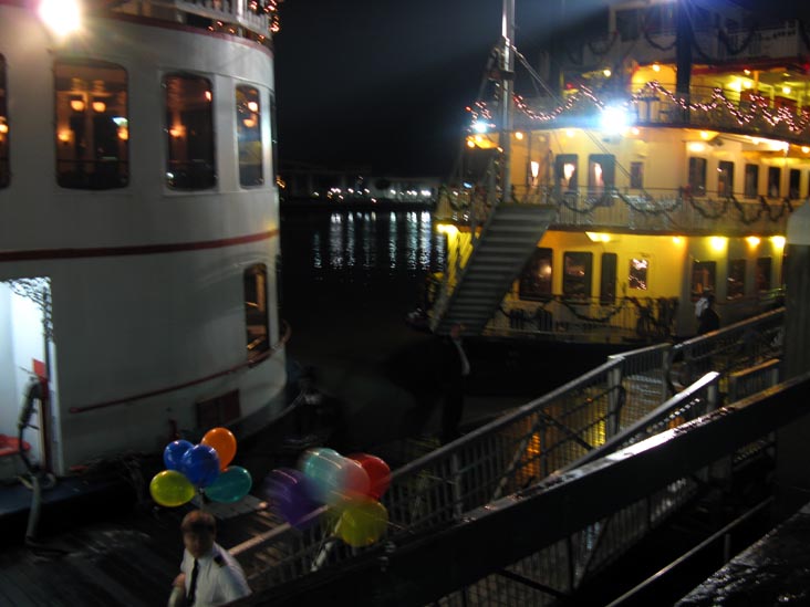 River Boat, New Year's Eve, John P. Rousakis Riverfront Plaza, Savannah, Georgia, January 1, 2010