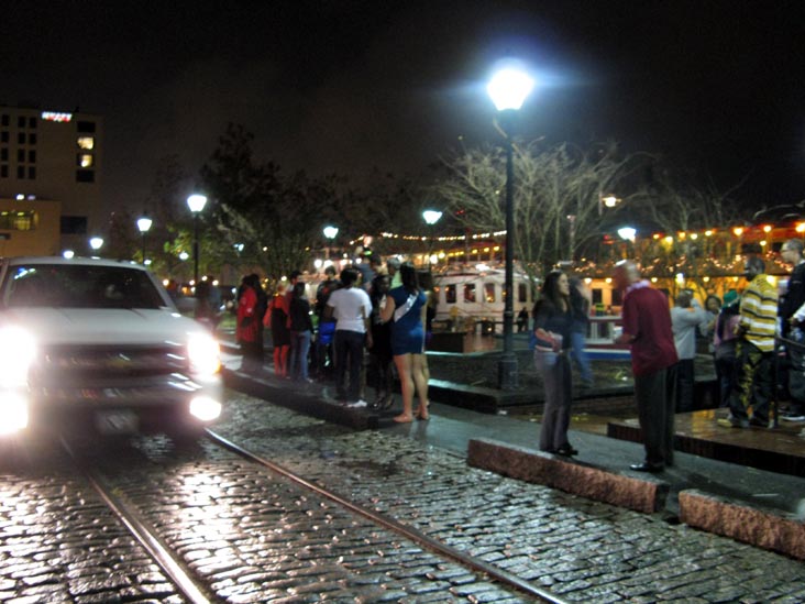 River Street, New Year's Eve, John P. Rousakis Riverfront Plaza, Savannah, Georgia, January 1, 2010