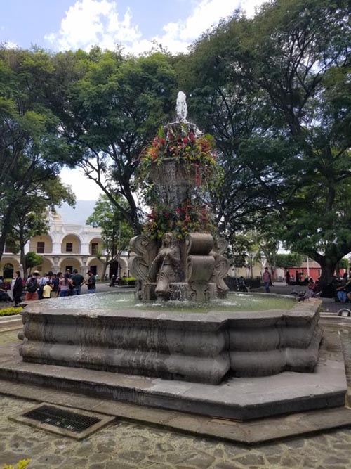 Parque Central/Plaza Mayor, Antigua, Guatemala, July 30, 2019