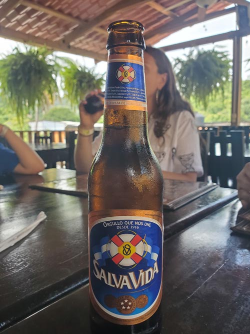 Salva Vida Beer, Restaurante Los Asados, Copán Ruinas, Honduras, August 12, 2024