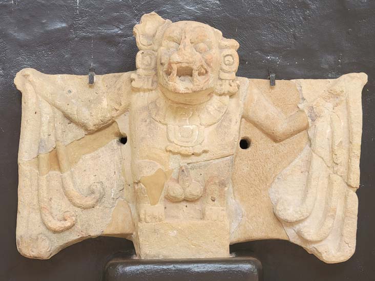 Bat Sculpture, Museum, Copán, Copán Ruinas, Honduras, August 12, 2024