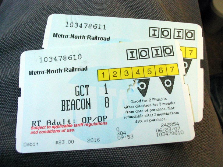 10 trip ticket metro north