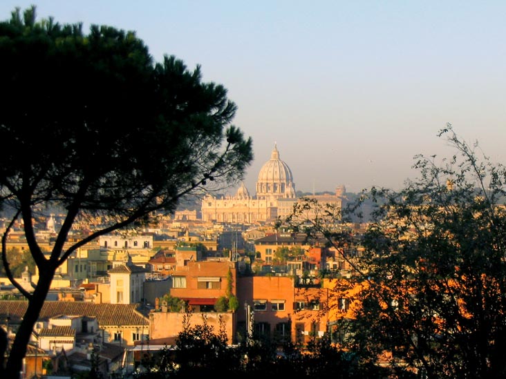 View From Viale Adamo Mickievicz, Villa Borghese, Rome, Lazio, Italy