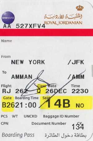 flight number royal jordanian