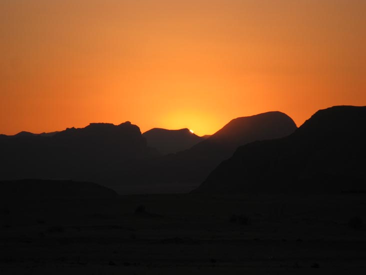 Sunset, Wadi Rum, Jordan