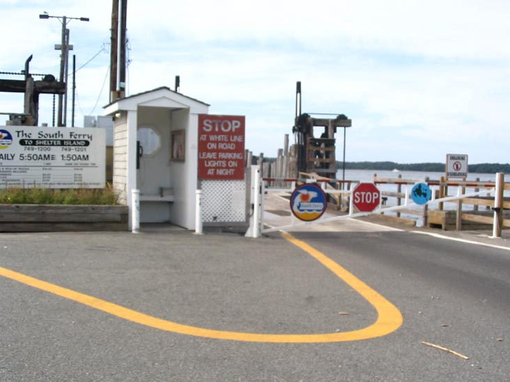 Gate at Shelter Island Ferry Entrance, North Haven, Long Island, New York