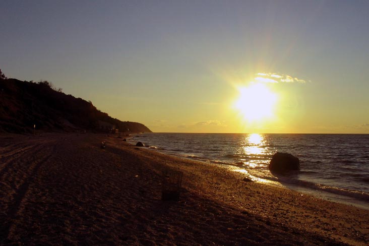 Sunset, Beach, Wildwood State Park, Wading River, Long Island, New York, July 20, 2007, 7:48 p.m.