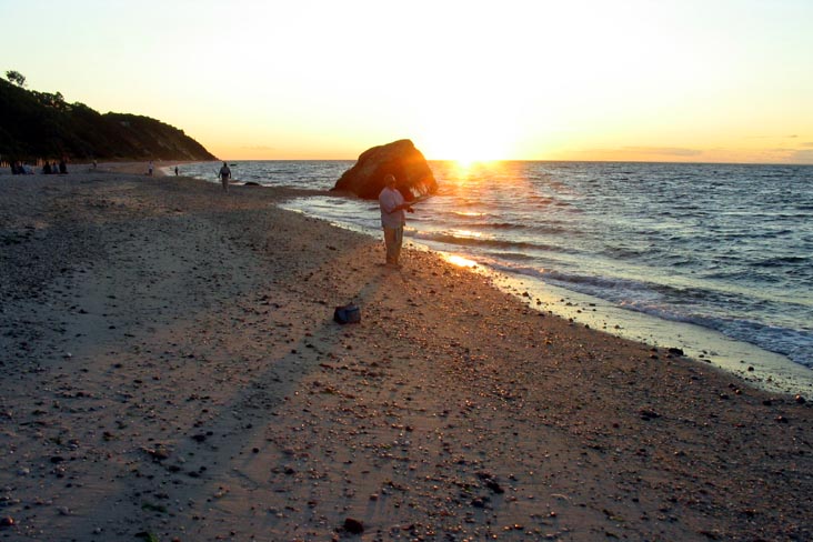 Sunset, Beach, Wildwood State Park, Wading River, Long Island, New York, July 20, 2007, 8:10 p.m.