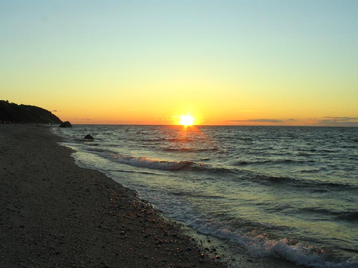 Sunset, Beach, Wildwood State Park, Wading River, Long Island, New York, July 20, 2007, 8:14 p.m.