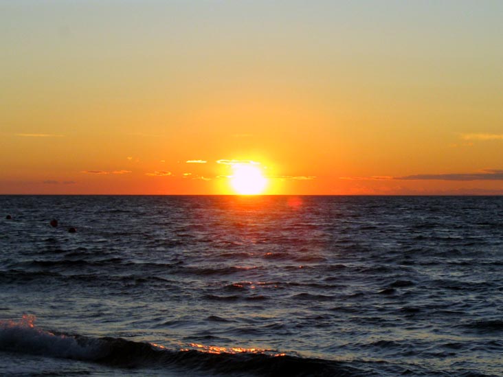 Sunset, Beach, Wildwood State Park, Wading River, Long Island, New York, July 20, 2007, 8:14 p.m.