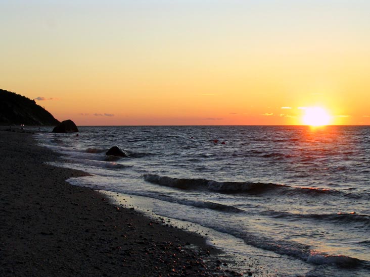 Sunset, Beach, Wildwood State Park, Wading River, Long Island, New York, July 20, 2007, 8:14 p.m.