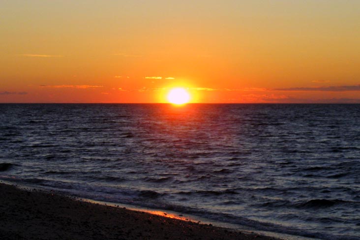 Sunset, Beach, Wildwood State Park, Wading River, Long Island, New York, July 20, 2007, 8:16 p.m.