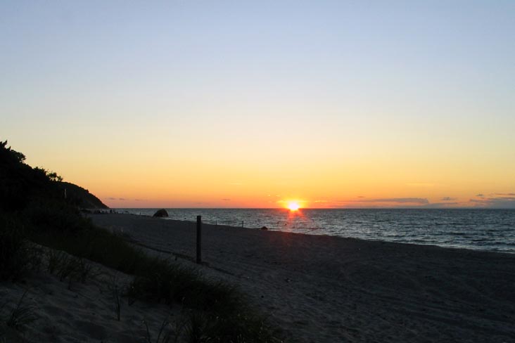 Sunset, Beach, Wildwood State Park, Wading River, Long Island, New York, July 20, 2007, 8:18 p.m.