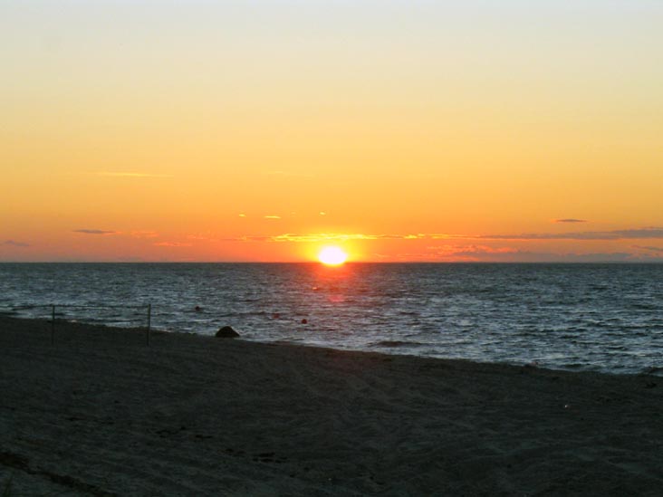 Sunset, Beach, Wildwood State Park, Wading River, Long Island, New York, July 20, 2007, 8:18 p.m.