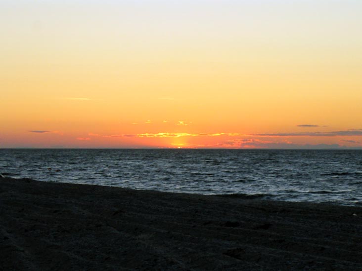 Sunset, Beach, Wildwood State Park, Wading River, Long Island, New York, July 20, 2007, 8:19 p.m.