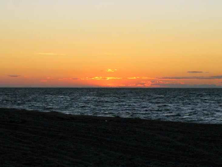 Sunset, Beach, Wildwood State Park, Wading River, Long Island, New York, July 20, 2007, 8:19 p.m.